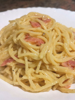 Una foto de Pasta carbonara (original)