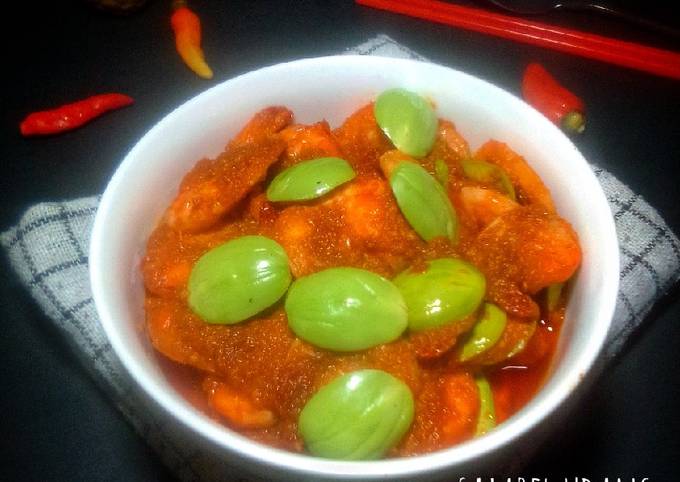 Resep Sambel udang pete Anti Gagal