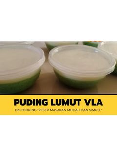 Foto resep Puding lumut Vla