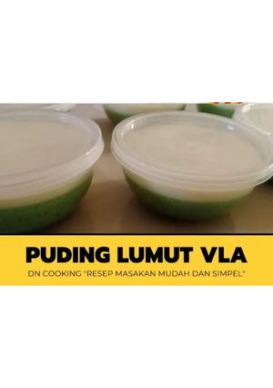 Foto resep Puding lumut Vla