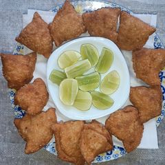Peas Potato Samosa A picture of Peas Potato Samosa.