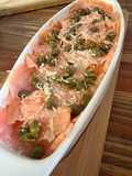 Carpaccio de salmón