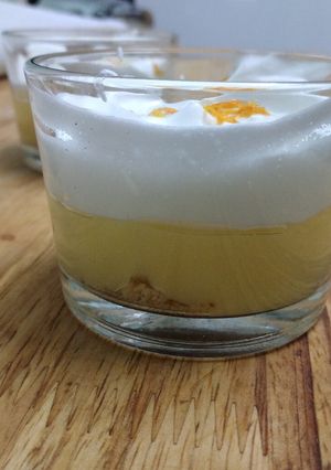 Une photo de Tarte à l'orange en verrines