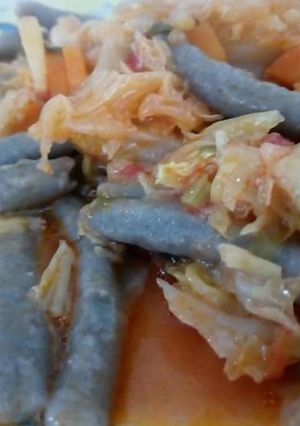 Foto di Fusilli al ferretto (grano arso) con verze