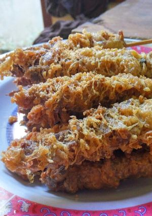 Foto resep Sate Usus Goreng Lapis Telor