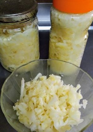 Una foto de Chucrut/ Repollo fermentado