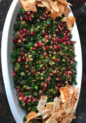 صورة لوصفة سلطة العدس