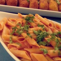 A picture of Red Sauce Pasta.