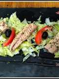 Ensalada de caballa en conserva