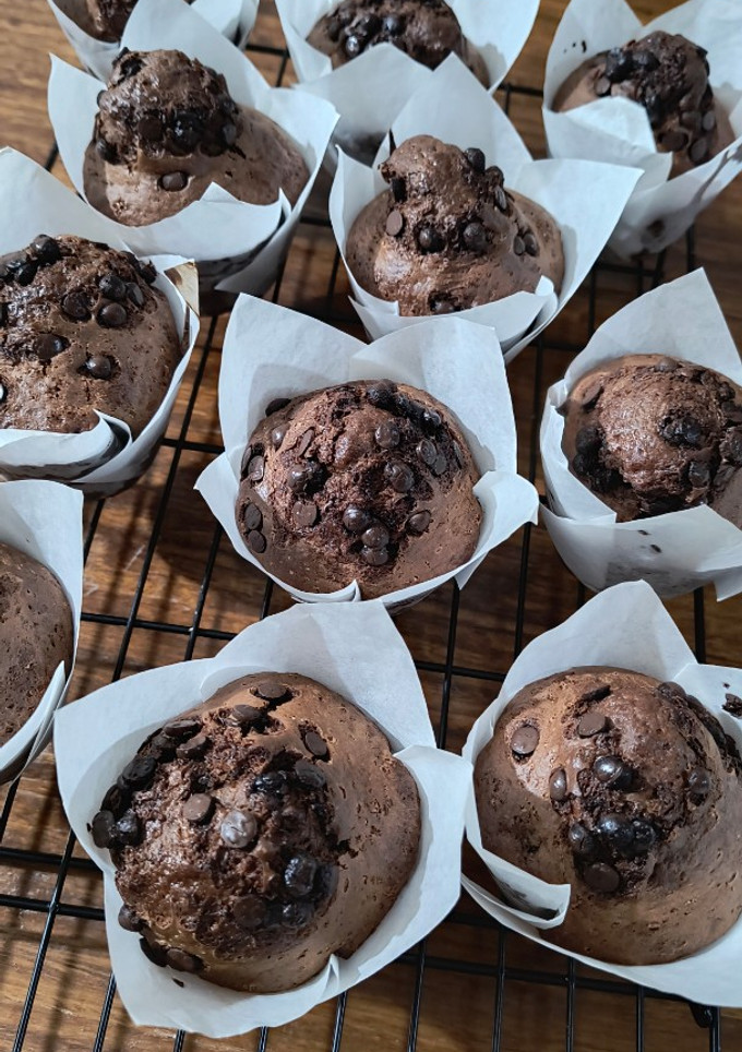 Una foto de Muffins chocolatosos