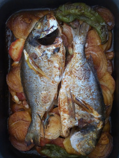 Una foto de Dorada al horno