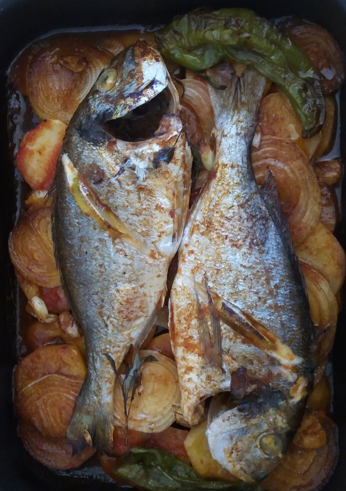 Una foto de Dorada al horno