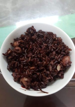 Hình của món Cơm gạo nứt hạt sen.
