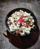 Brown rice chana salad