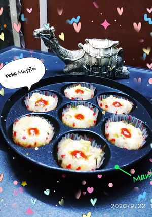 A picture of Poha Muffins.