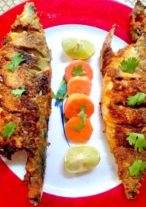 A picture of Stuffed Mackerel fry (bangda).
