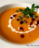 Vellutata di zucca con sidro di mele e gocce di aceto balsamico