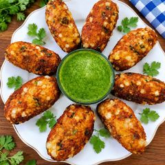 Sabudana potato rolls (fasting friendly) -Sago Rolls A picture of Sabudana potato rolls (fasting friendly) -Sago Rolls.