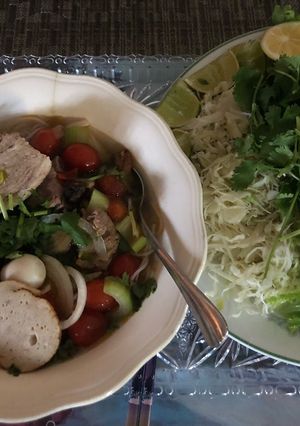 Hình của món Bún suông.
