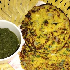 A picture of Chana dal pancakes.