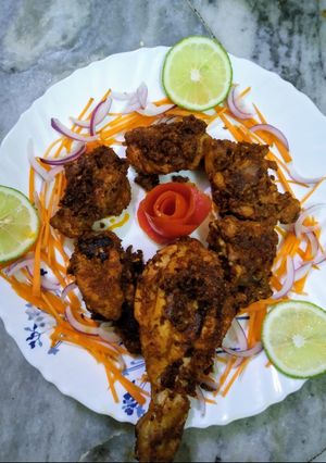 চিকেন তন্দুরি (chicken tandoori recipe in Bengali) রেসিপির প্রধান ছবি