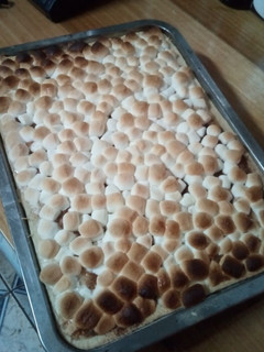 Una foto de Tarta de manzana y marshmallows