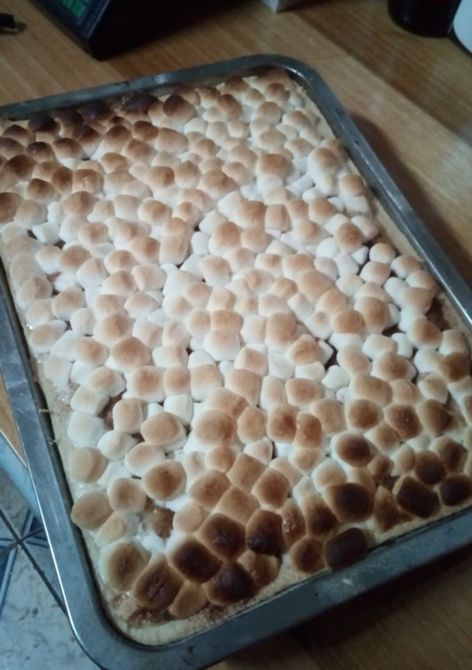 Una foto de Tarta de manzana y marshmallows