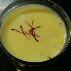 A picture of Kesar Badam Milk.