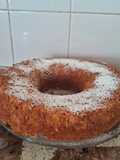 Budín navideño con melón y durazno pelon