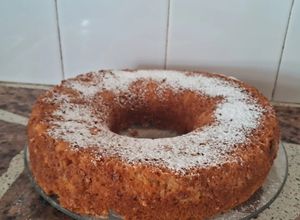 Una foto de Budín navideño con melón y durazno pelon