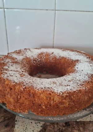 Una foto de Budín navideño con melón y durazno pelon