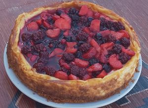 Una foto de Cheesecake de frutos rojos