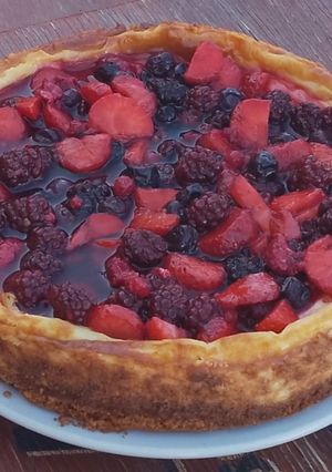 Una foto de Cheesecake de frutos rojos