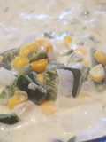Rajitas con Crema y Elote