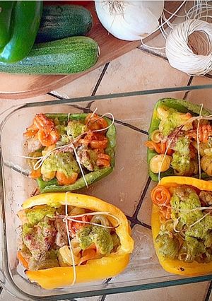 Foto di Scrigni di peperoni ripieni di pasta al forno