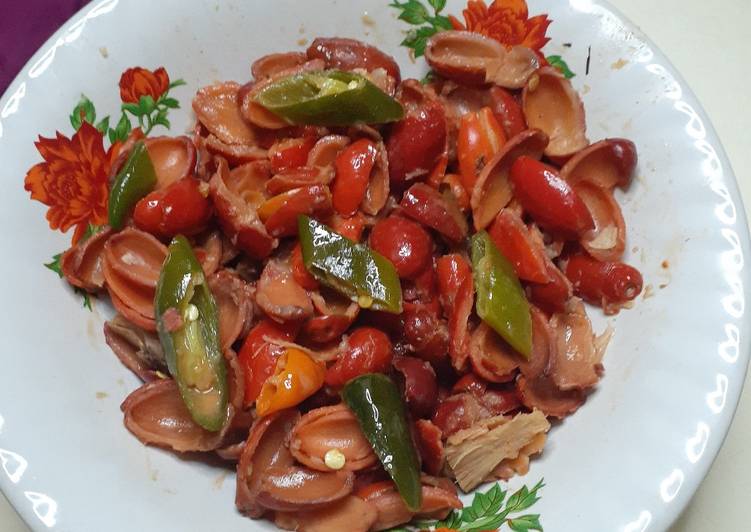 Langkah Mudah untuk Menyiapkan Tumis kulit tangkil/kulit melinjo, Lezat Sekali