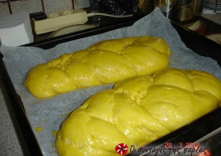 Easiest Way to Prepare Favorite Tsourekia in the bread machine