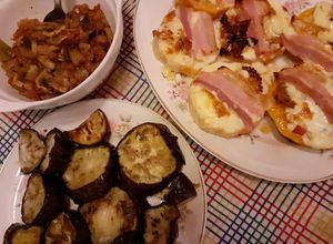 Una foto de Delicias con Panceta y Champiñones