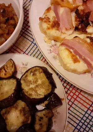 Una foto de Delicias con Panceta y Champiñones
