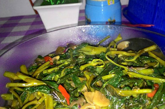 Resep Tumis kangkung saus teriyaki Anti Gagal