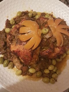 صورة لوصفة دجاج محمر بالدغميرة