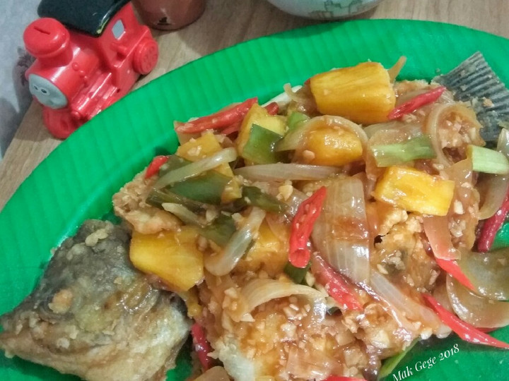 Cara Memasak Gurame Fillet Crispy saus Nanas Asam Manis🍍 Untuk Jualan