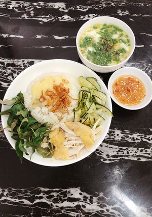 Hình của món Cơm gà.
