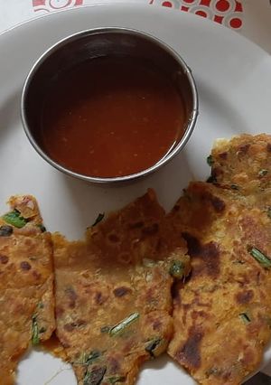 A picture of Mooli ka Paratha.