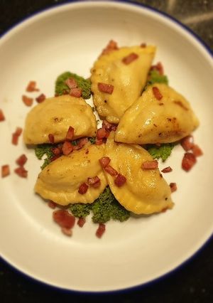 A picture of Pierogi.