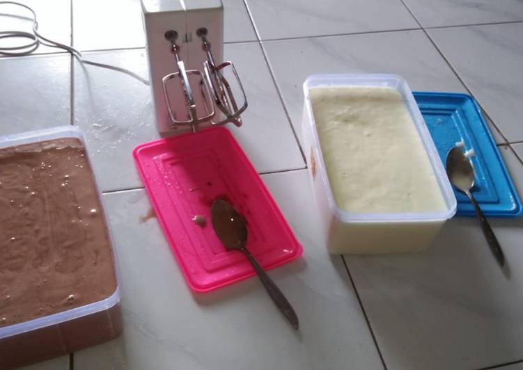 Ice cream coklat durian