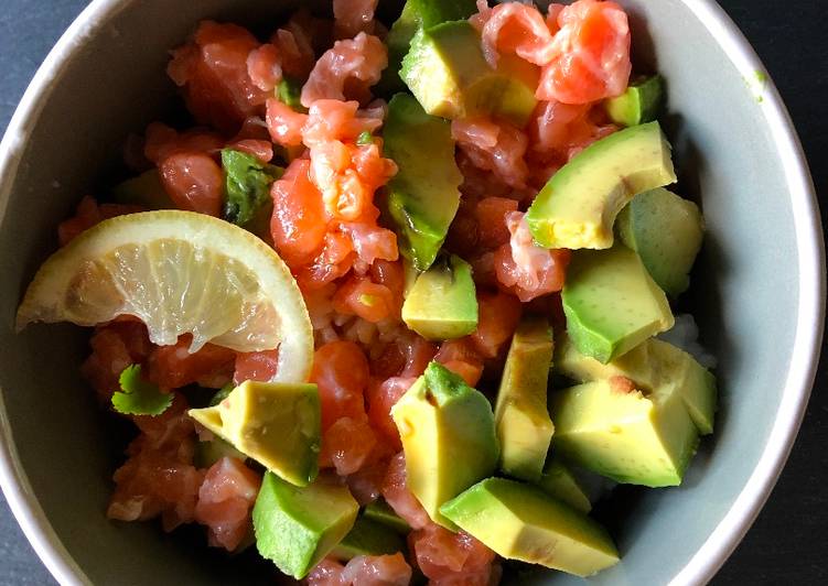 Recette: Chirashi de saumon