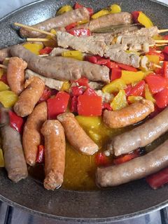 Foto di Misto carne alla birra con peperoni