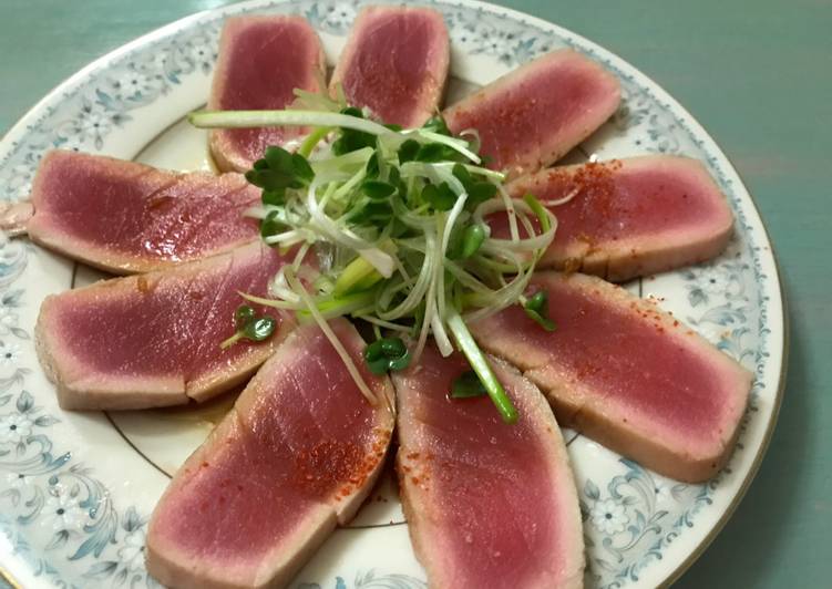 Recipe of Perfect Tuna Tatake for 2