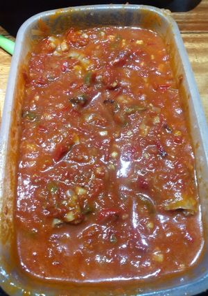 Una foto de Pomarola de Choris, para frizar y hacer 2 comidas en crisis